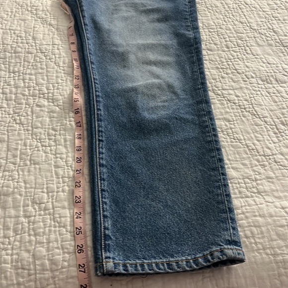 ROLLA’S Classic High Rise Straight Jeans in Mid Vintage Blue - Picture 15 of 16